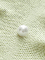 Strapless Split Pearl Sweater Vest