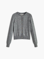 Crew Neck Button Soft Cardigan