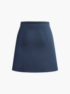 Asymmetric Layered Split Mini Skirt