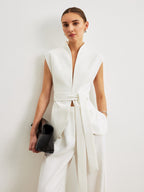 Belted Peplum Top