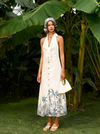 Boho Tie-Front Backless Dress