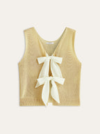 Bow Tie Knit Top