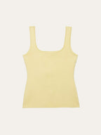 Curved Hem Ribbed Knit Vest