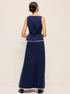 Mid-Waist Flared Skirt