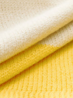Knitted Colorblock Sweater Vest