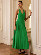 Knit Halter Maxi Dress