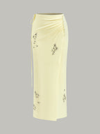 Wrap Skirt with Crystal Embellishments