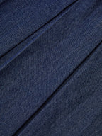 Denim Sleeveless Pleated Shirt Dress