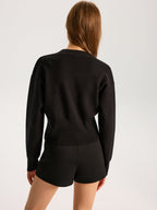 Wool Blend Metal Detail Knit Top