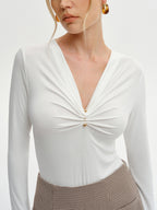 Long Sleeve V-Neck T-Shirt