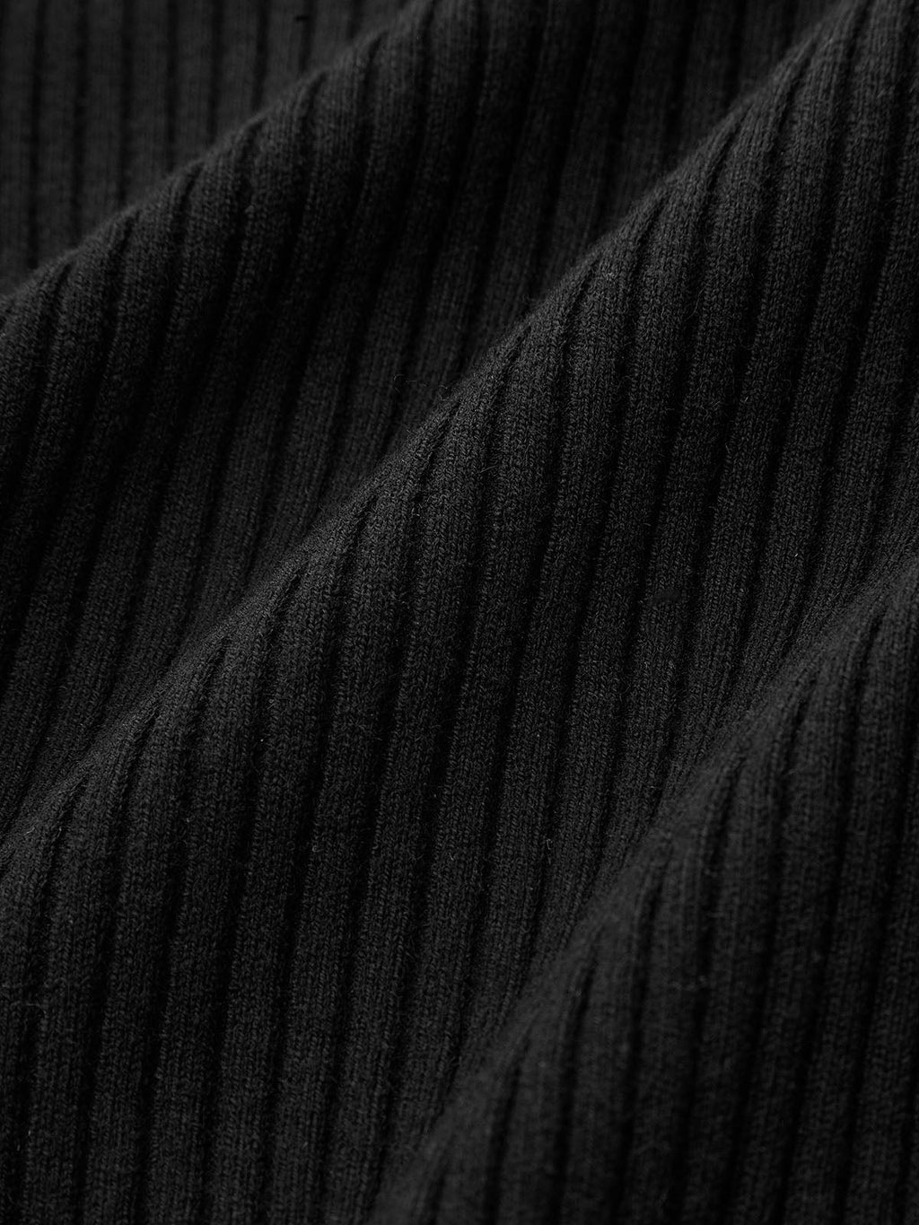 Mesh Panel Wool Blend Mock Neck Top