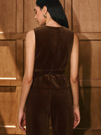 Button-Front Corduroy Vest