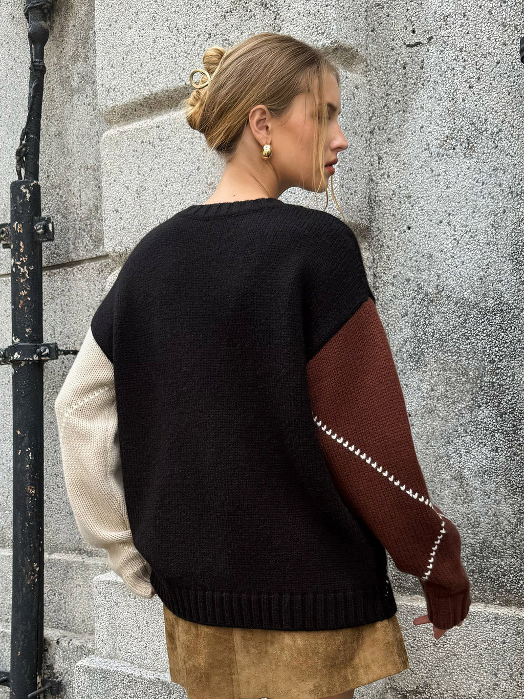 Multi-Color Argyle Wool-Blend Sweater