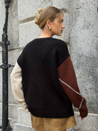 Multi-Color Argyle Wool-Blend Sweater