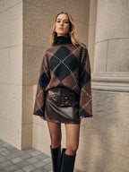 Faux Leather Mini Skirt with Decor Zipper Pocket