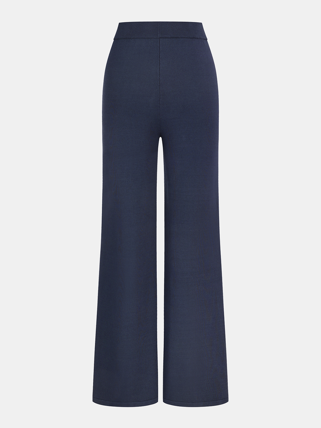 Knit V-Neck Cardigan and Slit Pants Set