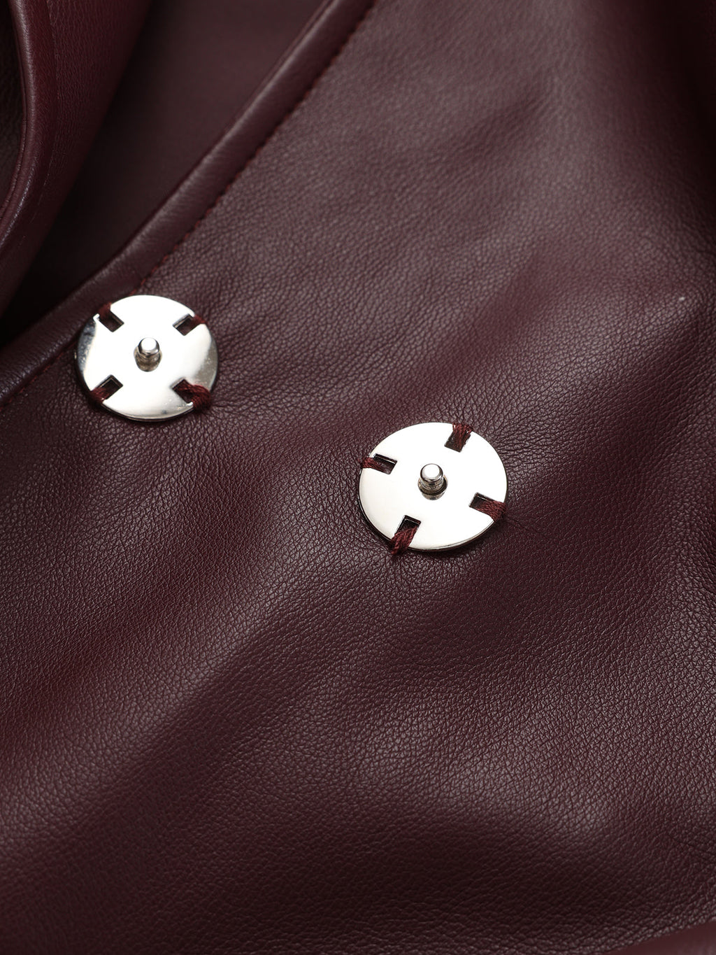 Lapel Faux Leather Belted Jacket