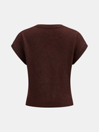 Argyle V-Neck Wool Blend Sweater Vest