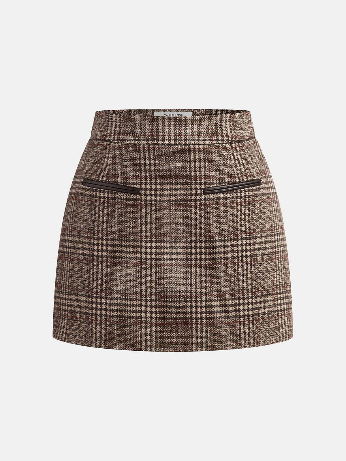 Plaid Tweed Mini Skirt