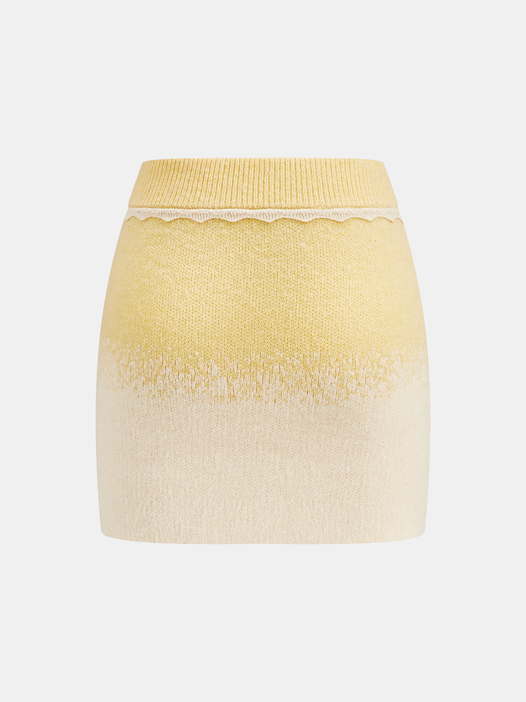Ombre Knitted Top and Mini Skirt Set