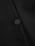 Scarf-Accented Wool Jacket