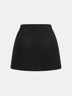 Embellished Strap Detail Mini Skirt