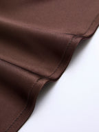 Elastic-Waist Satin Mermaid Maxi Skirt