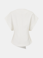Jeweled Short Sleeve V-Neck Top