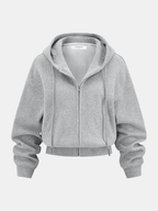 Cotton-Blend Zip-Up Hoodie