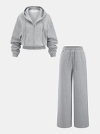Cotton-Blend Zip-Up Hoodie