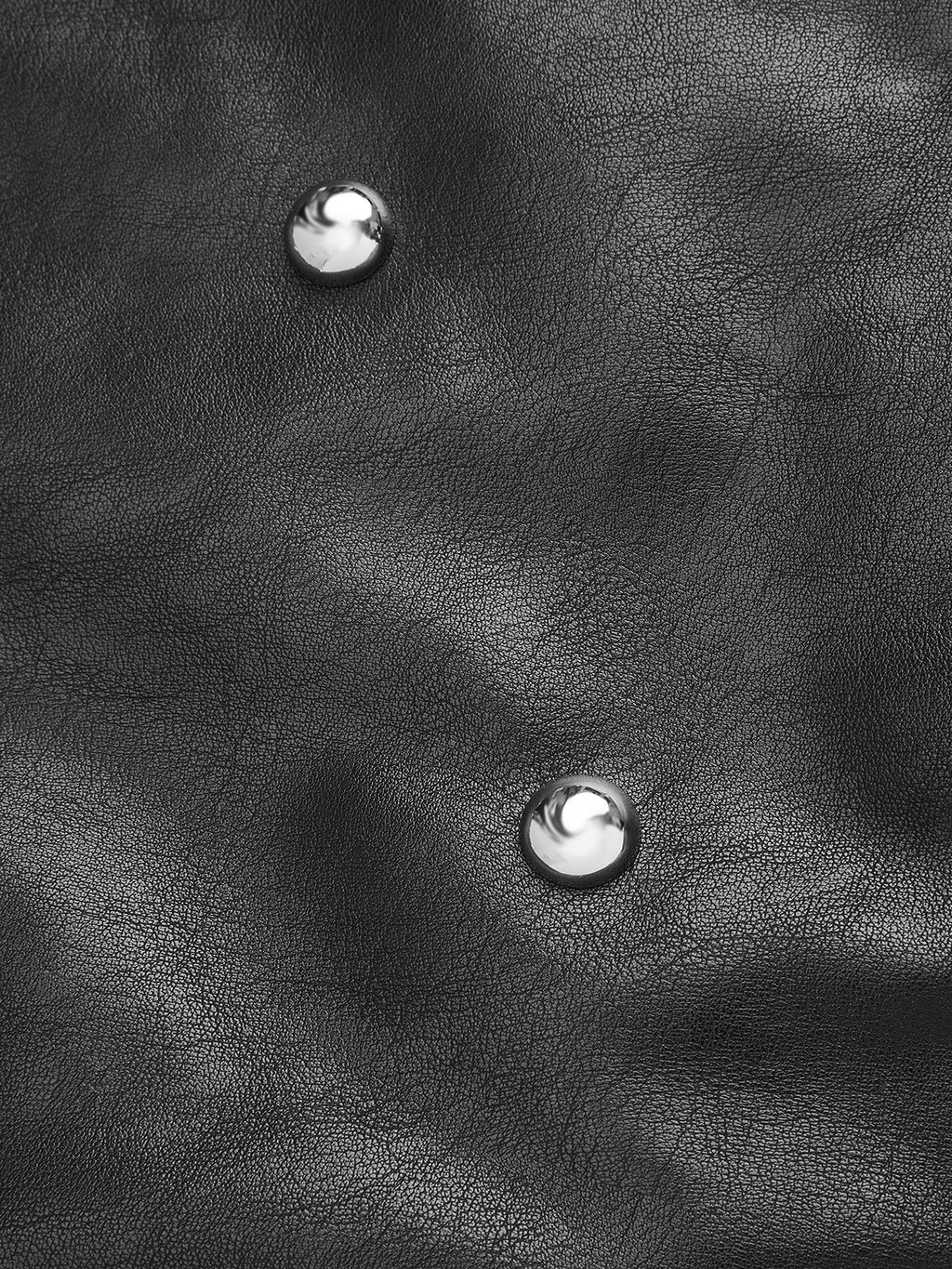 Stud Detail Faux Leather Mini Skirt