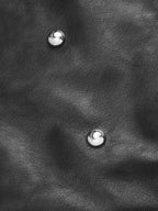 Stud Detail Faux Leather Mini Skirt