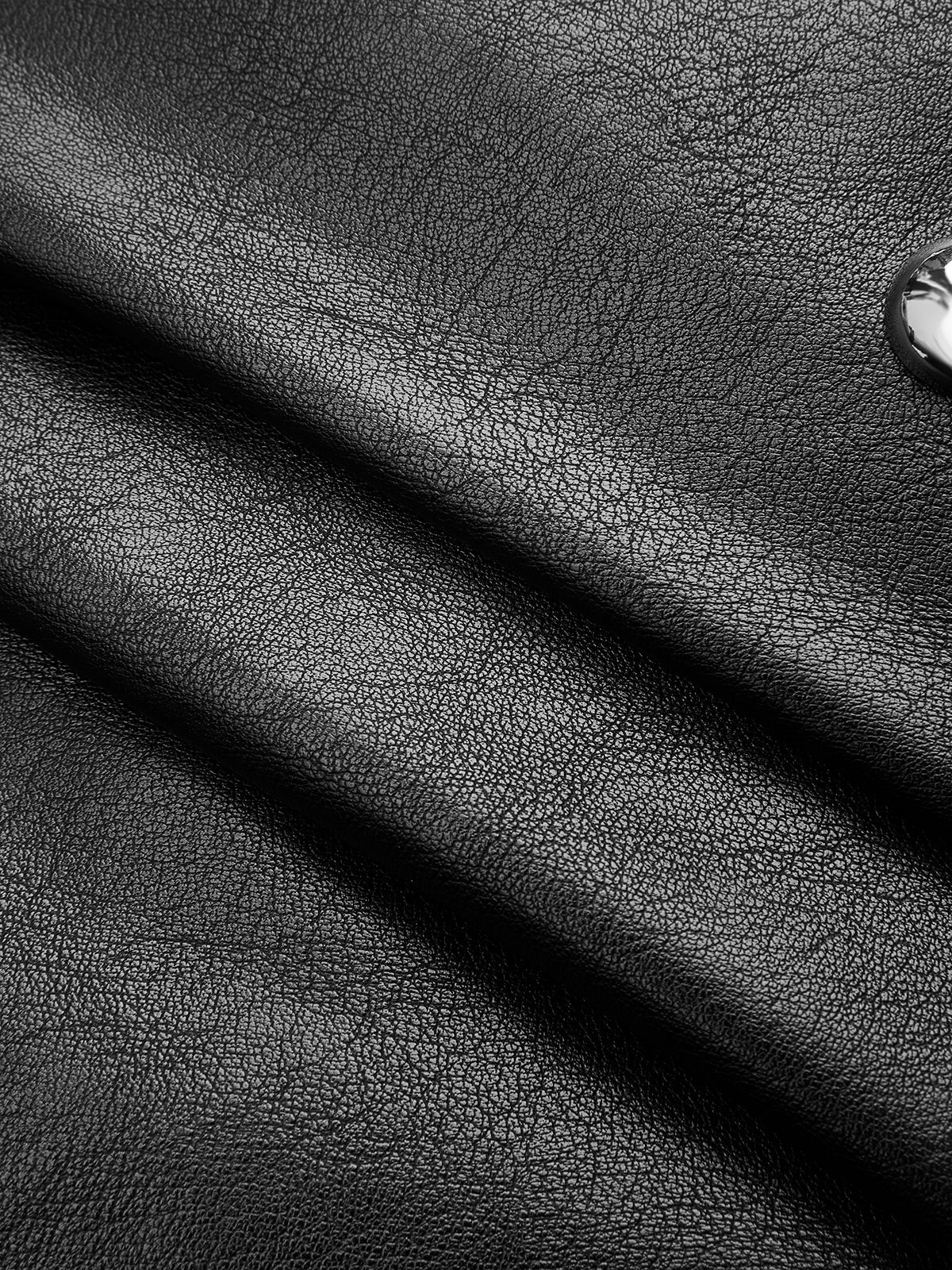Stud Detail Faux Leather Mini Skirt