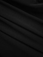 Belted Overlay Chiffon Pleated Asymmetrical Maxi Skirt
