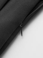 Horsebit Pleated Mini Skirt