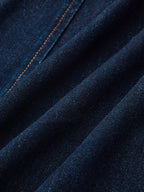Belted Denim Blazer Dress