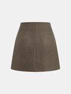 Decorative Pocket Tweed Mini Skirt