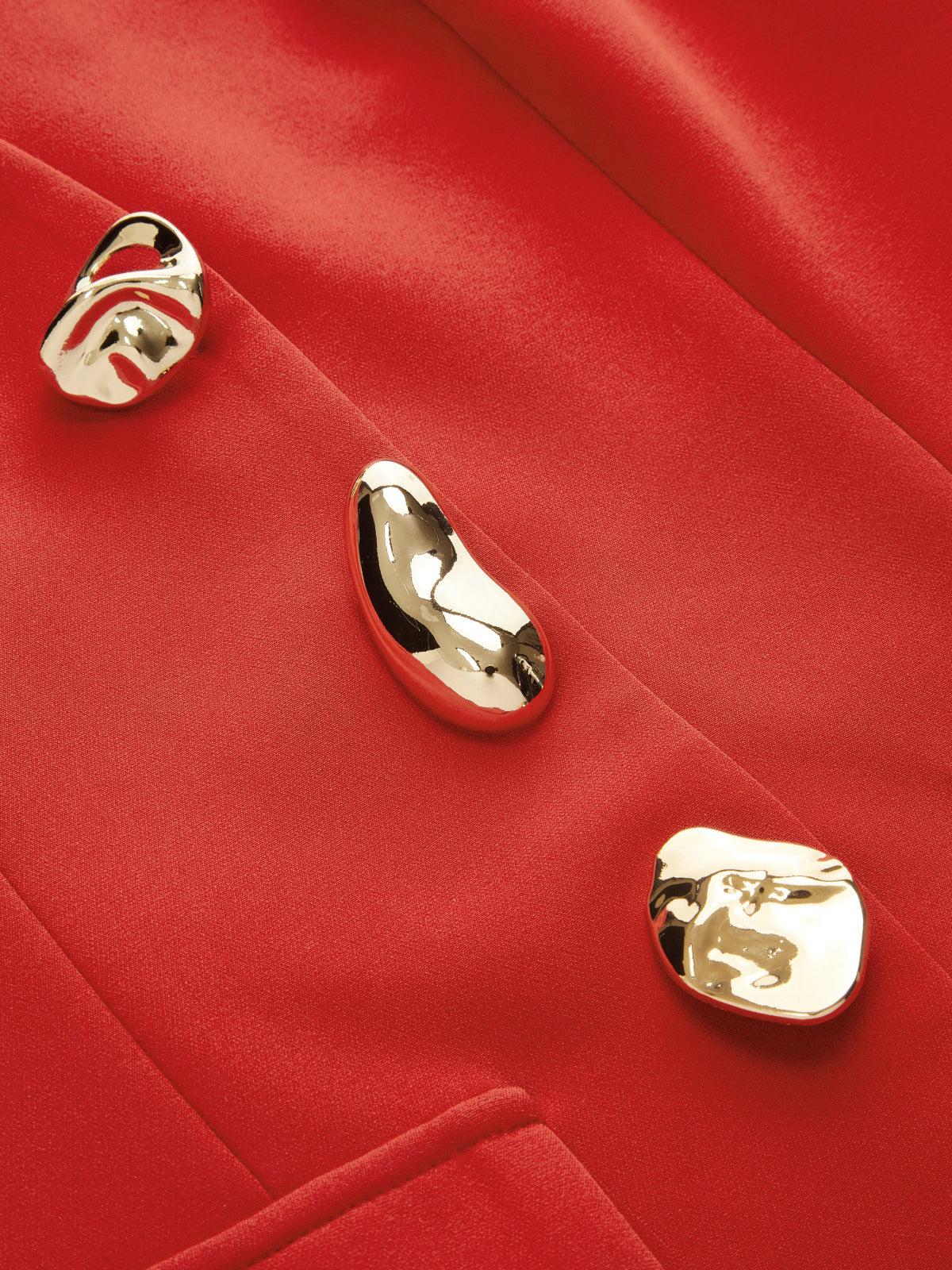 Metal Detail Sleeveless Blazer Vest