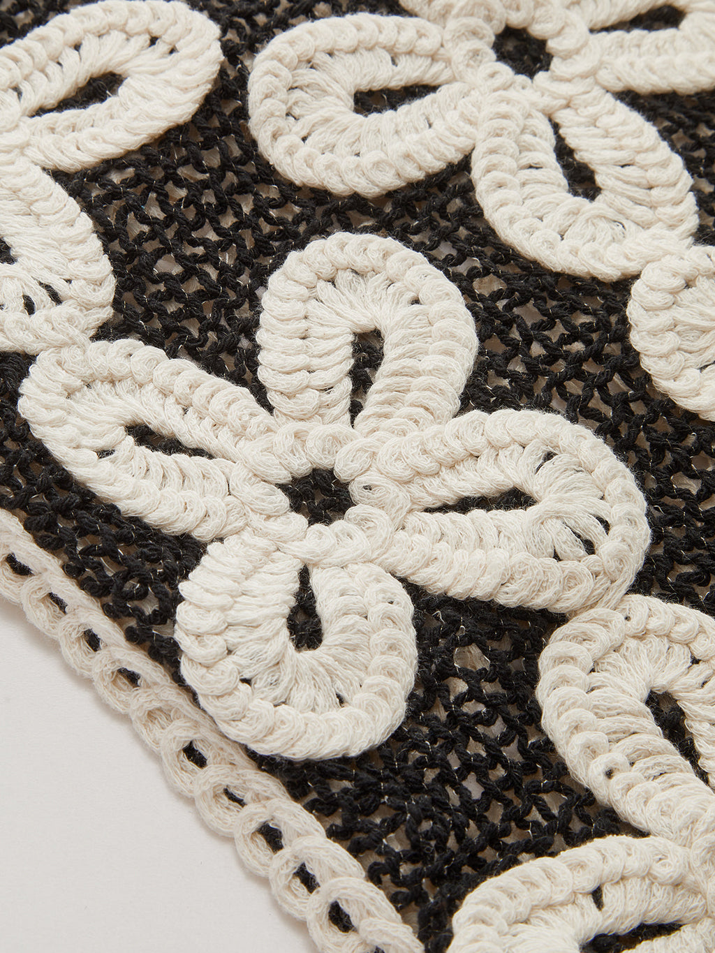 Floral Crochet V-Neck Vest