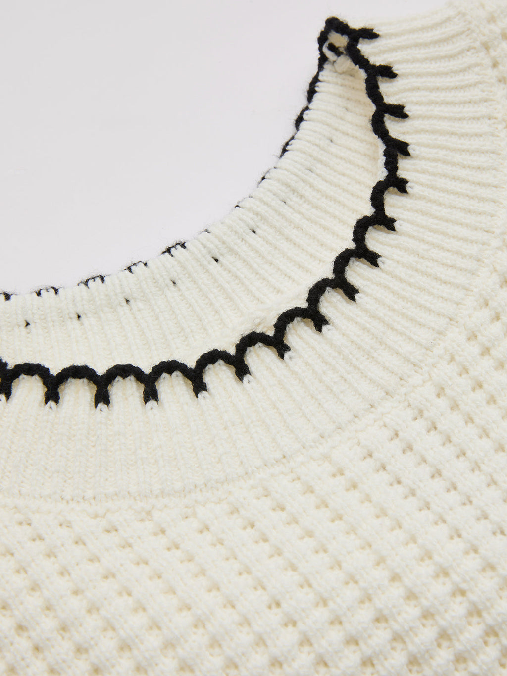 Bow Detail Waffle Knit Sleeveless Top