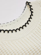 Bow Detail Waffle Knit Sleeveless Top