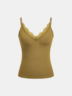Lace Trim V-Neck Cami Top