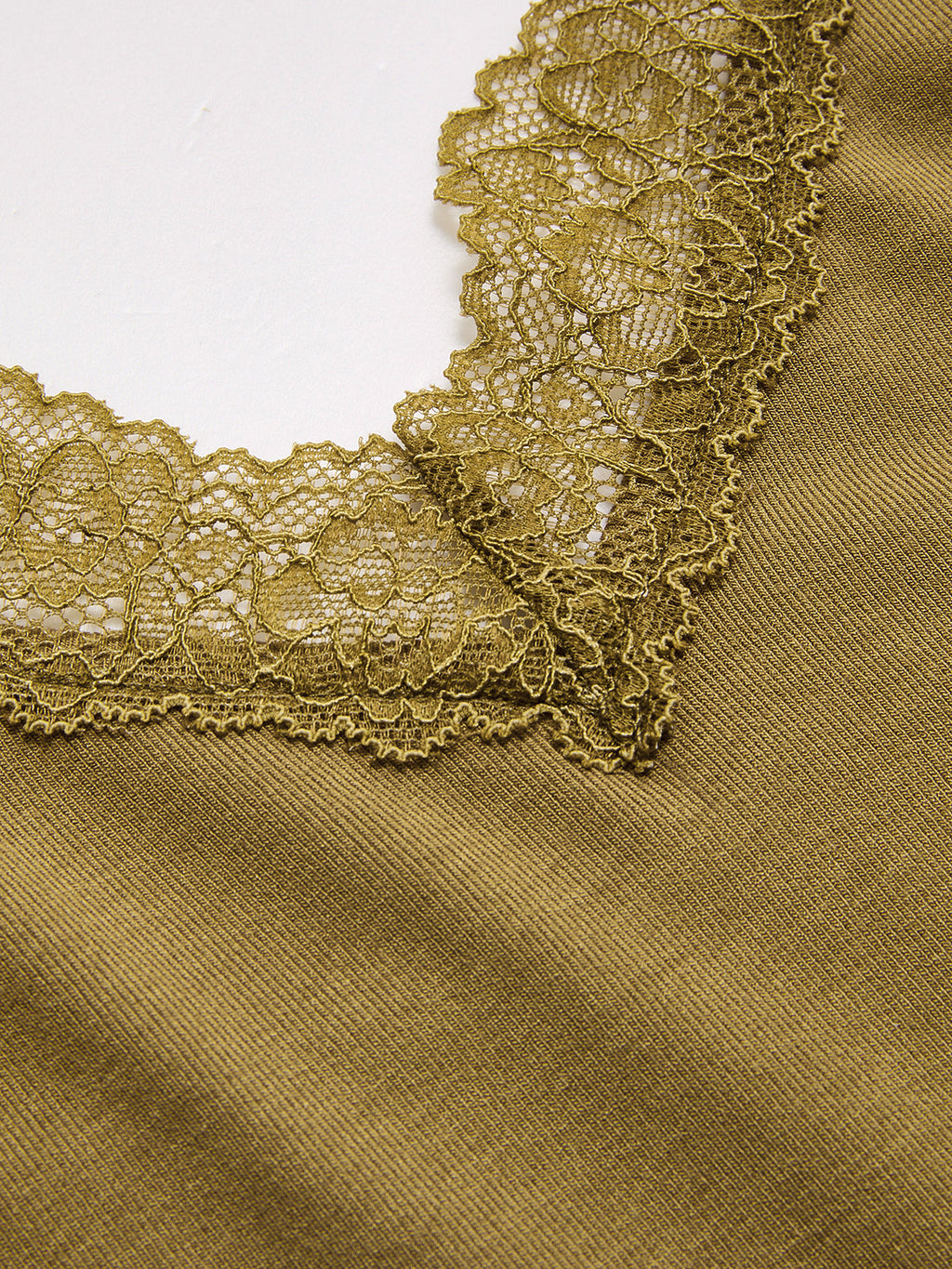 Lace Trim V-Neck Cami Top