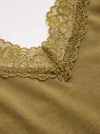 Lace Trim V-Neck Cami Top