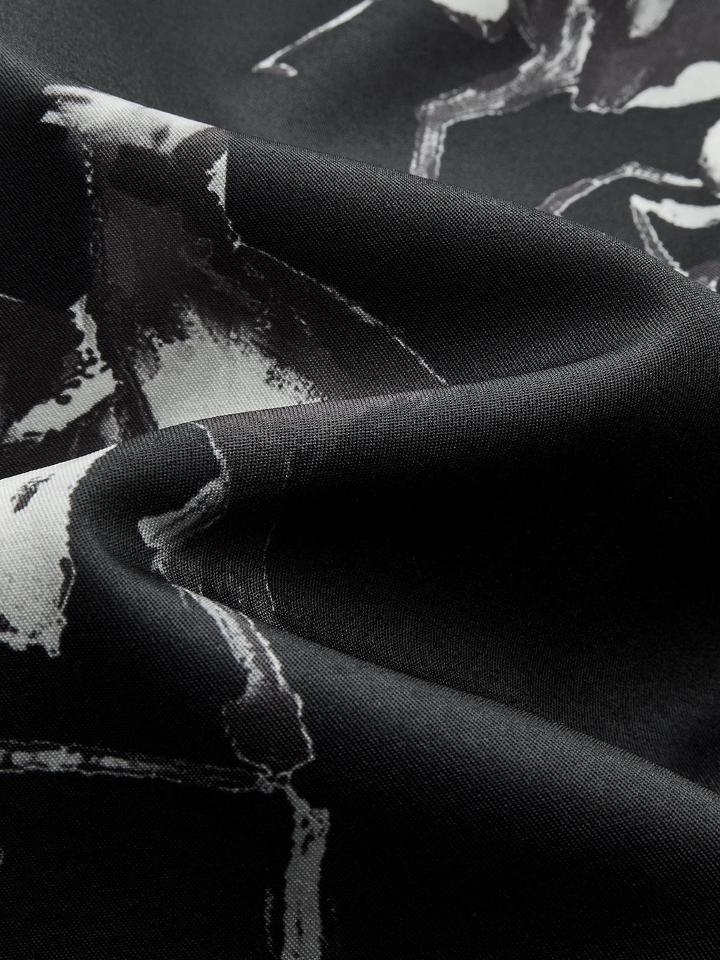 Ink Horse Print A-Line Midi Skirt