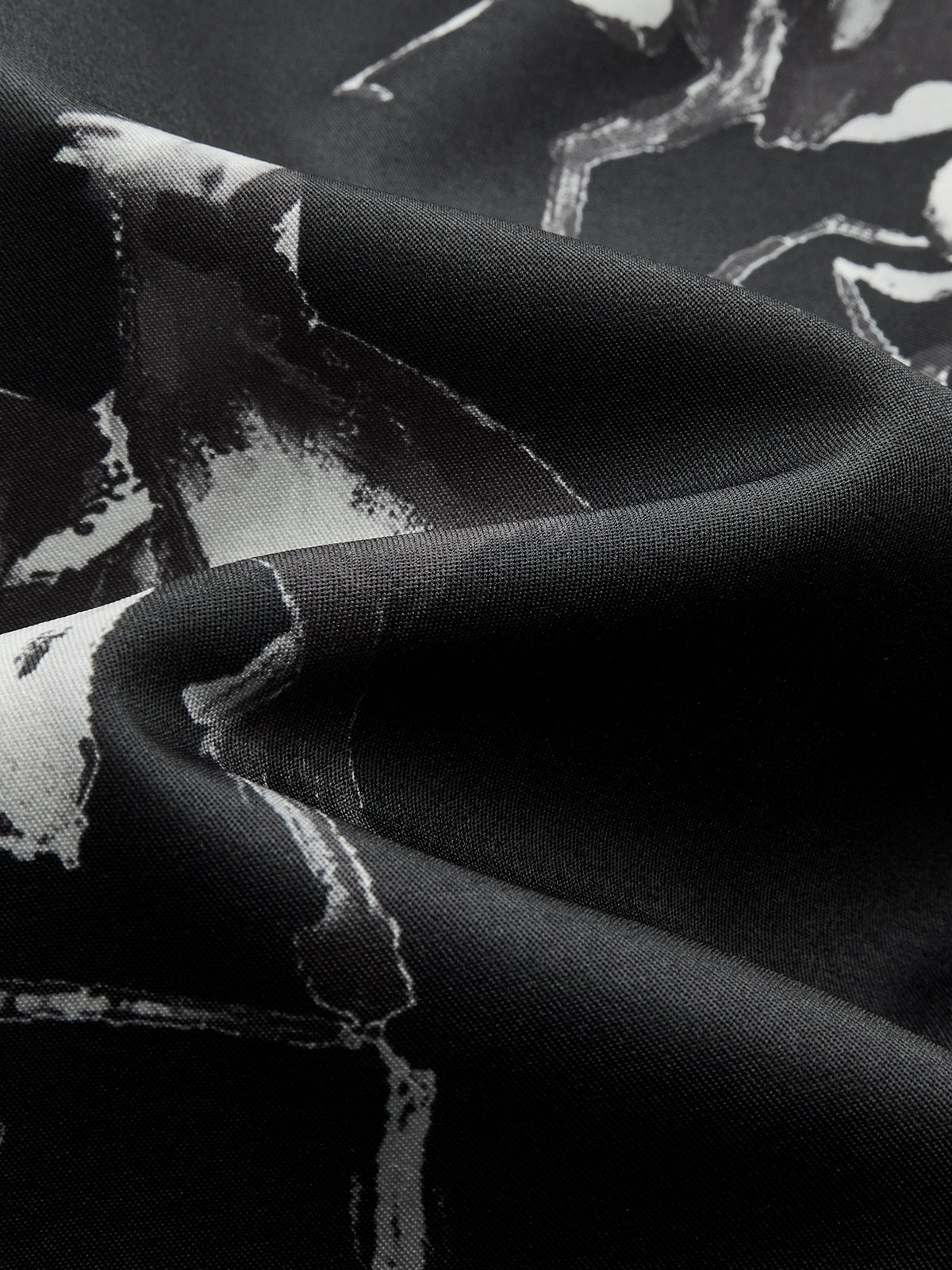 Ink Horse Print A-Line Midi Skirt