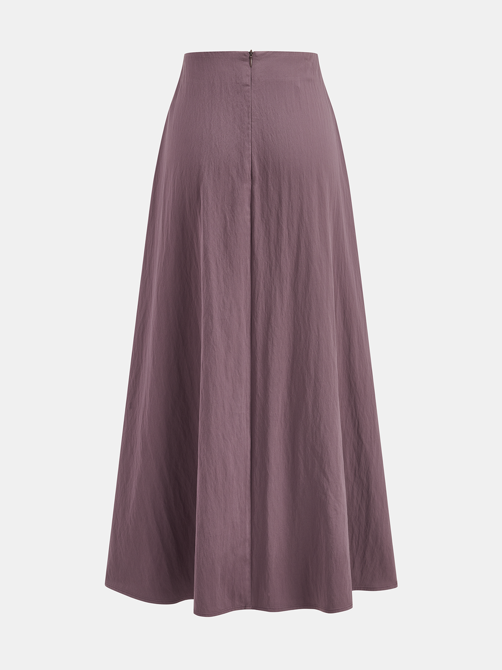 Cotton Blend Buttoned A-Line Maxi Skirt