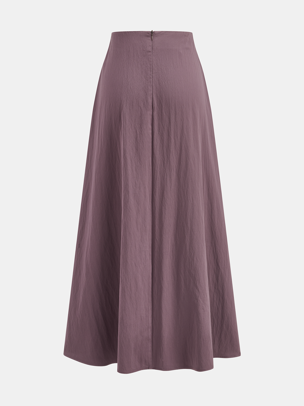 Cotton Blend Buttoned A-Line Maxi Skirt
