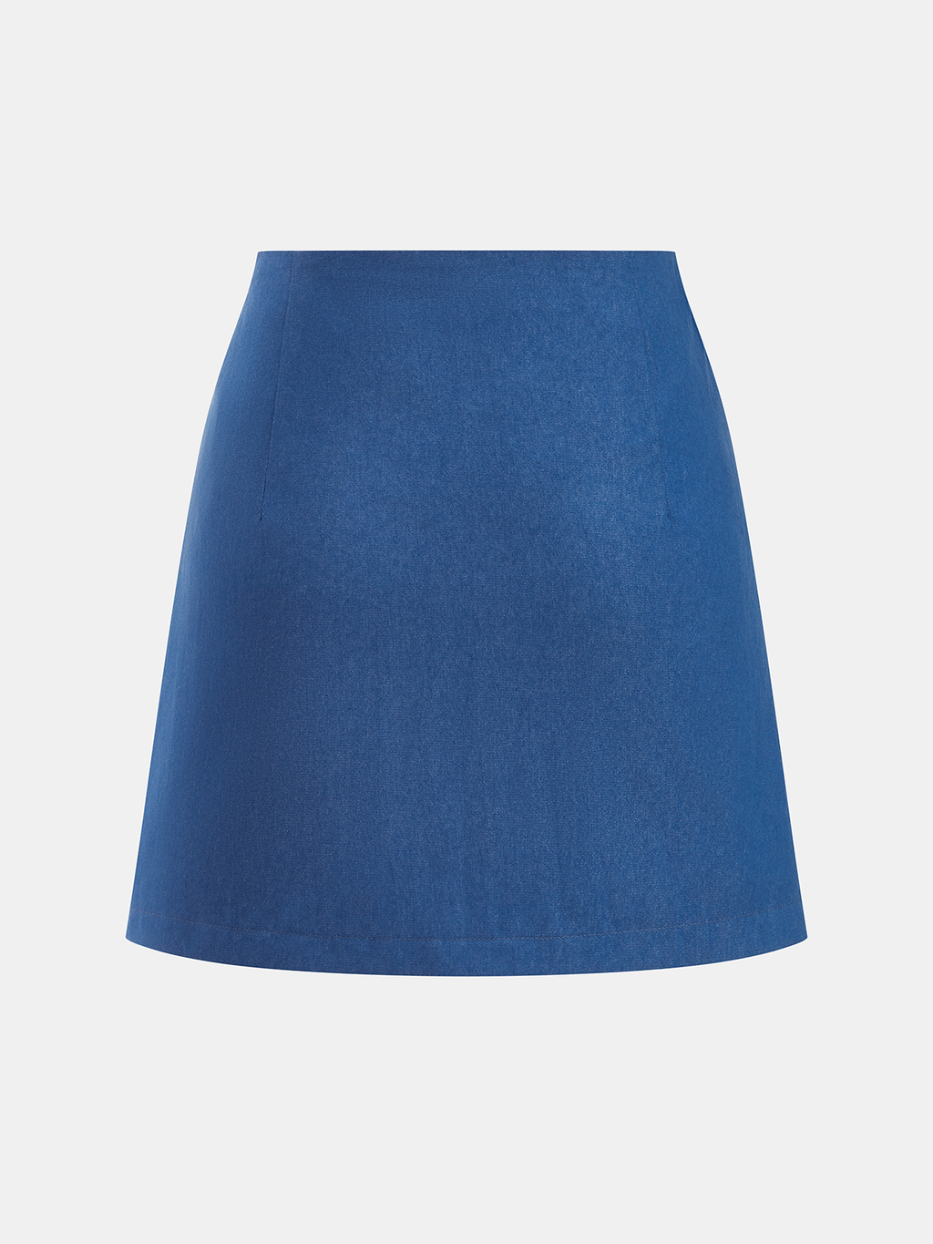 Pleated Asymmetric Mini Skirt