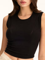Back Lace-Up Sleeveless Crop Top